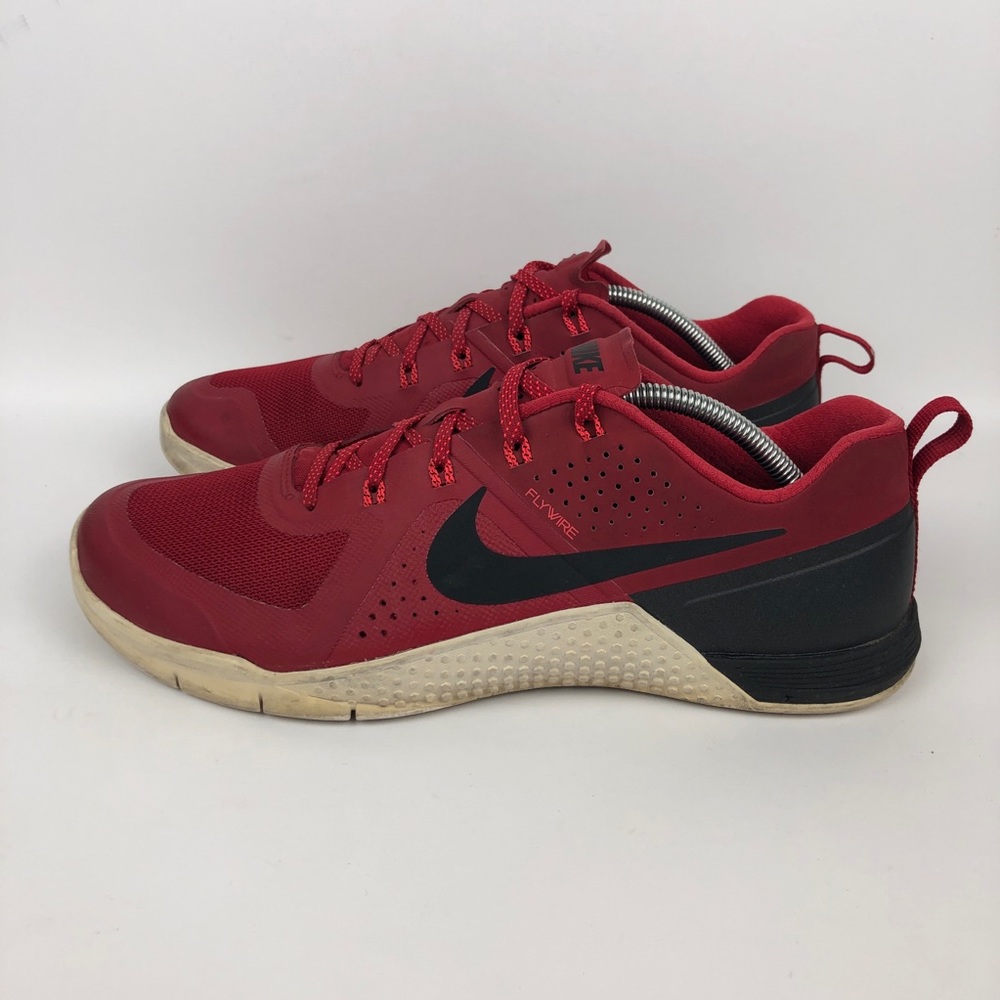 Nike Metcon 1 Crossfit Training Shoe Mens Size 11.5 Red Athletic Lift Workout